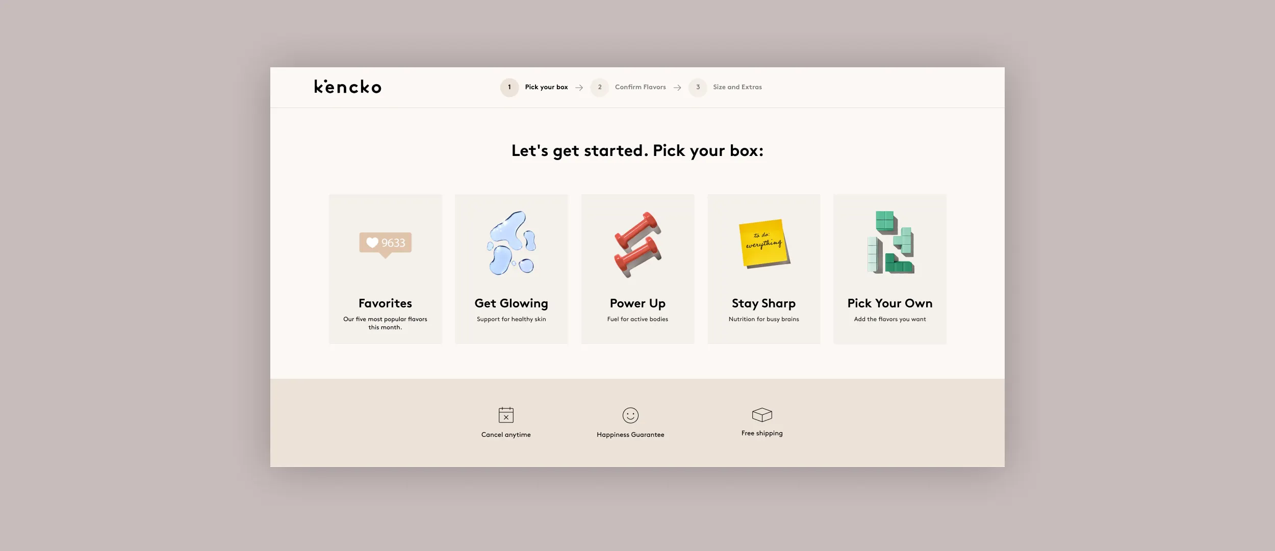 Pick your box — desktop